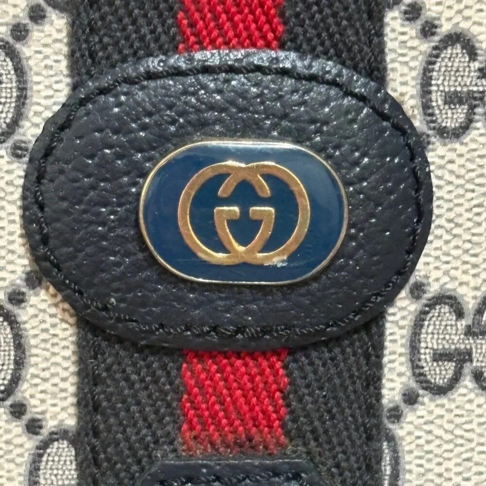 Vintage 1980s Gucci Accessory Collection Coated GG Supreme Camera Bag Crossbody - Picture 15 of 16